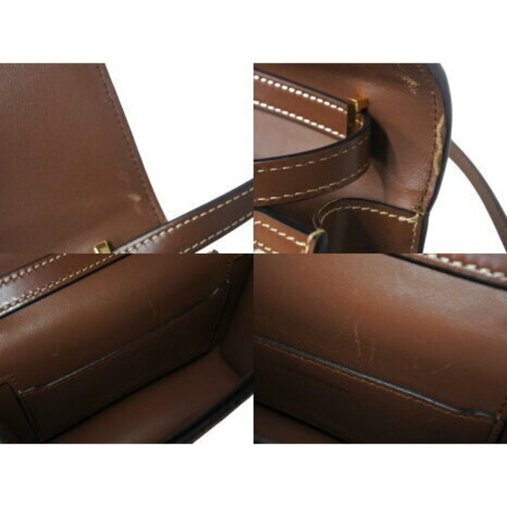 Burberry Shoulder Bag Canvas Leather Beige Tan Brown Gold - Picture 7 of 8